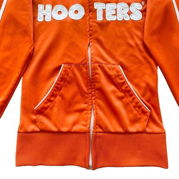 🔃Hooters Logo Front Zipper Waitress Uniform Track Jacket - Picture 4 of 13